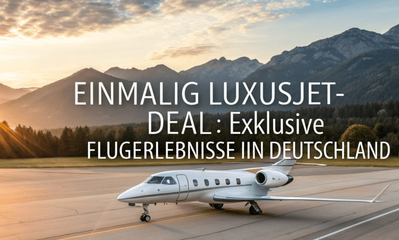Einmalig Luxusjet-Deal: Exklusive Flugerlebnisse in Deutschland